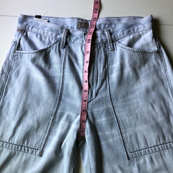 CoH Womens Melanie Crop Light Wash Frayed Hem Jeans Raw Hem High Waisted Sz 27 - Picture 10 of 13